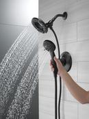 Delta Faucet Matte Black Two Handle Multi Function Shower Faucet (Trim Only) 