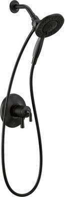 Delta Faucet Matte Black Two Handle Multi Function Shower Faucet (Trim Only) 