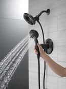 Delta Faucet Matte Black Two Handle Multi Function Shower Faucet (Trim Only) 