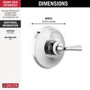 Delta Faucet Chrome Single Handle Shower Faucet Trim Only 