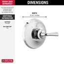 Delta Faucet Chrome Single Handle Shower Faucet Trim Only 