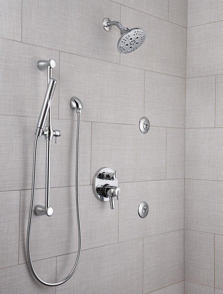 Delta Faucet Black Stainless 1/2 x 5-1/2 in. MIPS Shower Arm 