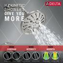 Delta Faucet Brilliance® Stainless Two Handle Multi Function Shower Faucet (Trim Only) 
