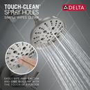 Delta Faucet Brilliance Stainless Two Handle Multi Function Shower Faucet (Trim Only) 