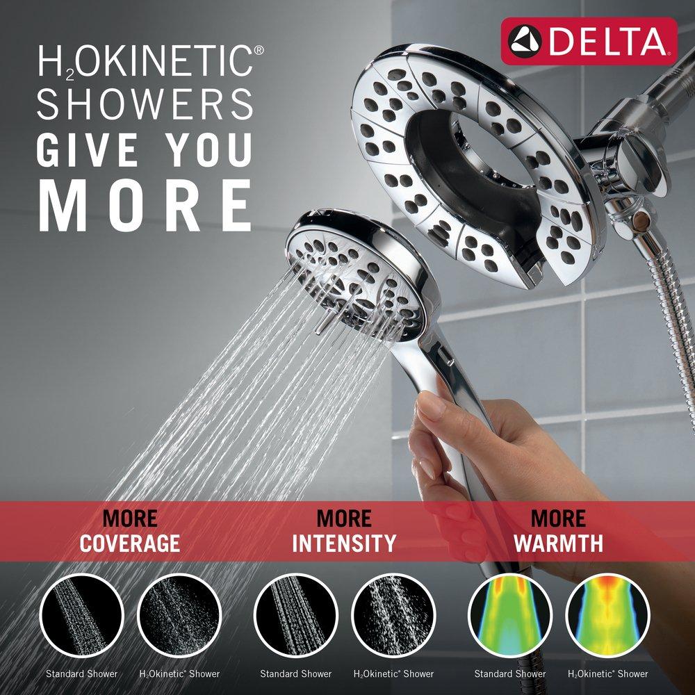 Delta Faucet Chrome Two Handle Multi Function Shower Faucet (Trim Only) 