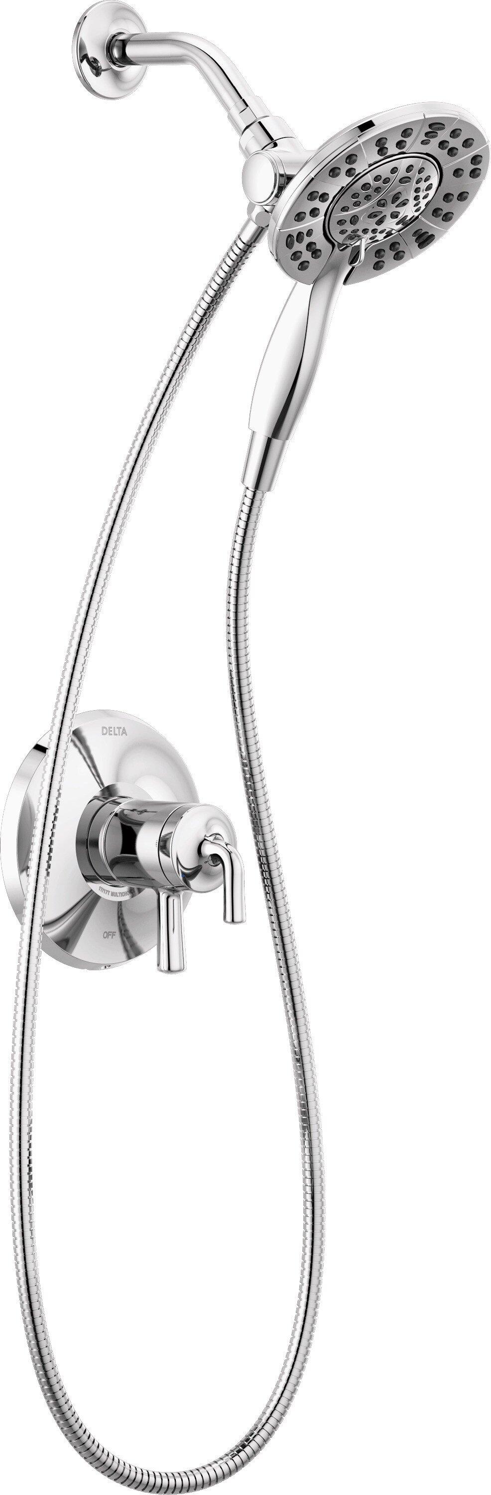 Delta Faucet Chrome Two Handle Multi Function Shower Faucet (Trim Only) 