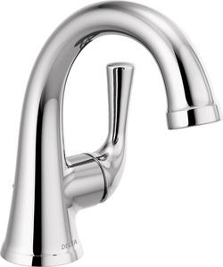 Single Handle Monoblock Bathroom Sink Faucet in Chrome