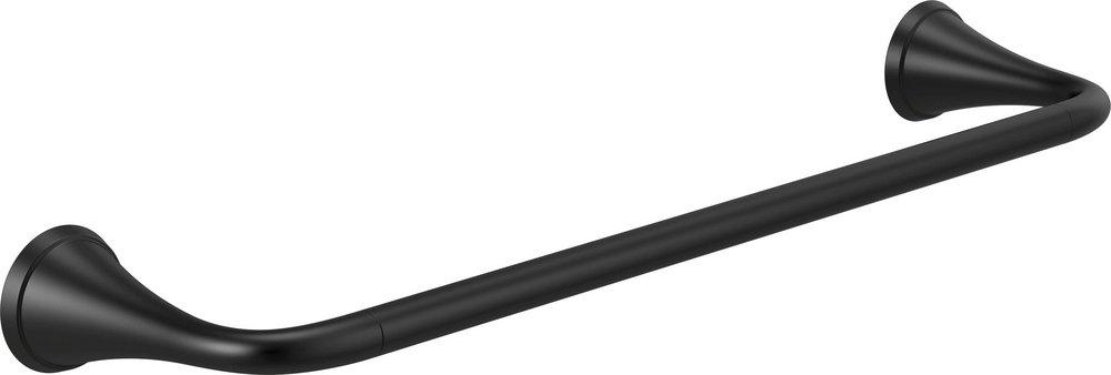 Delta Faucet Matte Black 18 in. Towel Bar 