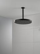 Delta Faucet Matte Black Single Function Rain Showerhead 