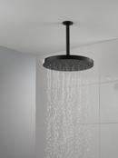 Delta Faucet Matte Black Single Function Rain Showerhead 