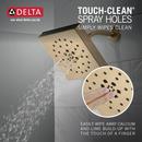 Delta Faucet Champagne Bronze Multi Function Rain Showerhead 