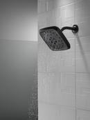 Delta Faucet Matte Black Multi Function Rain Showerhead 