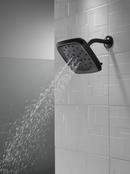 Delta Faucet Matte Black Multi Function Rain Showerhead 