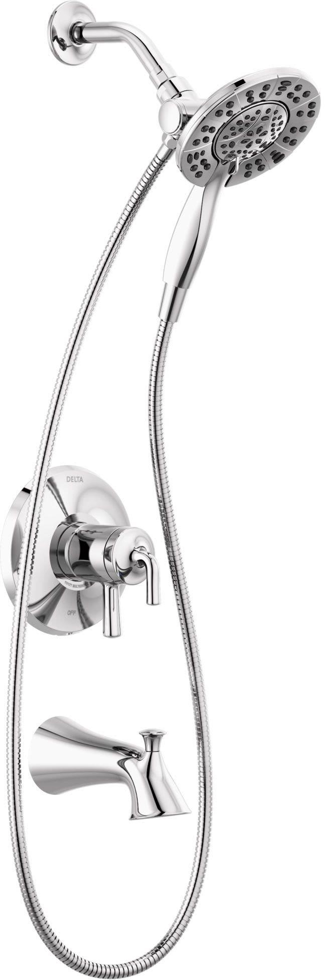 Delta Faucet Chrome Two Handle Multi Function Bathtub & Shower Faucet (Trim Only) 