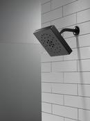 Delta Faucet Matte Black Multi Function Rain Showerhead 
