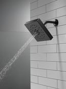 Delta Faucet Matte Black Multi Function Rain Showerhead 