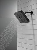 Delta Faucet Matte Black Multi Function Rain Showerhead 