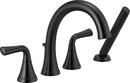 Delta Faucet Matte Black Two Handle Roman Tub Faucet (Trim Only) 