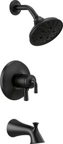 Delta Faucet Matte Black Two Handle Multi Function Bathtub & Shower Faucet (Trim Only) 