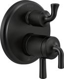 Delta Faucet Matte Black Two Handle Multi Function Bathtub & Shower Faucet (Trim Only) 
