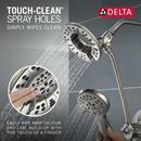 Delta Faucet Brilliance Stainless Two Handle Multi Function Bathtub & Shower Faucet (Trim Only) 