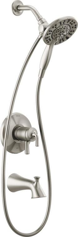 Two Handle Multi Function Bathtub & Shower Faucet in Brilliance&reg; Stainless (Trim Only)