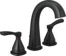 Delta Faucet Matte Black Two Handle Widespread Bathroom Sink Faucet 