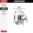 Delta Faucet Chrome Two Handle Pressure Balancing Valve Trim 