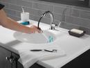 Delta Faucet Brilliance Stainless Single Handle Monoblock Bathroom Sink Faucet 