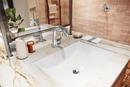 Delta Faucet Brilliance Stainless Single Handle Monoblock Bathroom Sink Faucet 