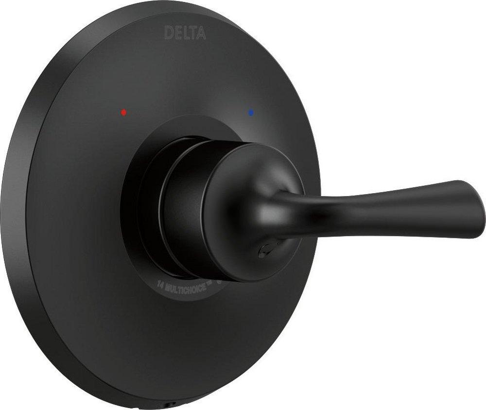 Delta Faucet Matte Black Single Handle Shower Faucet Trim Only 