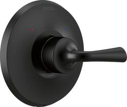 Single Handle Valve Trim in Matte Black