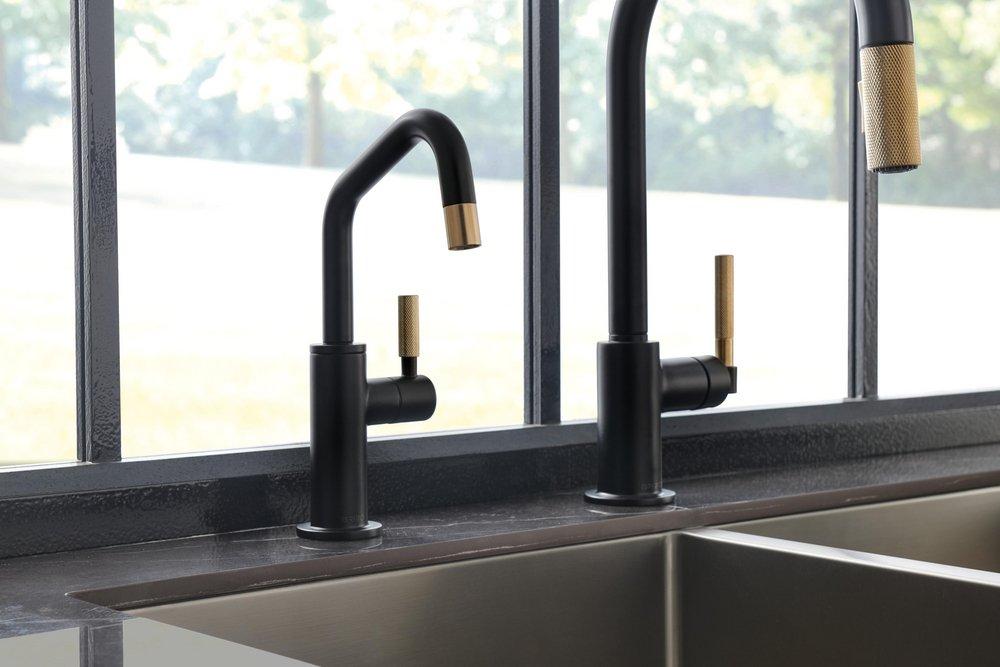 Brizo Matte Black Single Handle Beverage Kitchen Faucet 