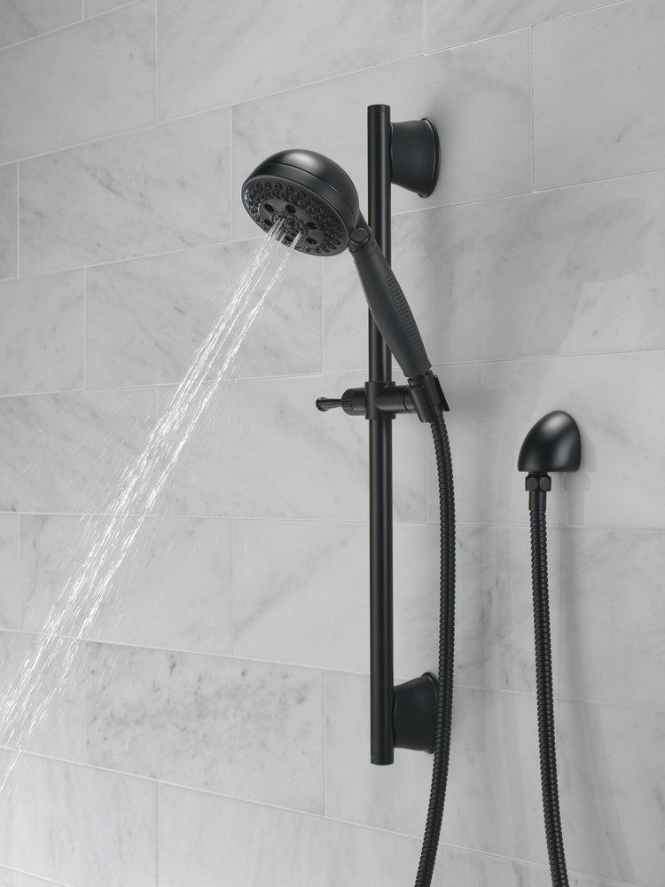 Delta Faucet Matte Black Multi Function Hand Shower 