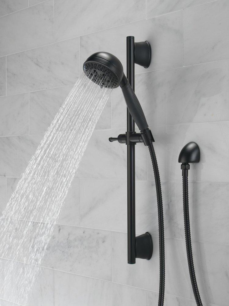 Delta Faucet Matte Black Multi Function Hand Shower 