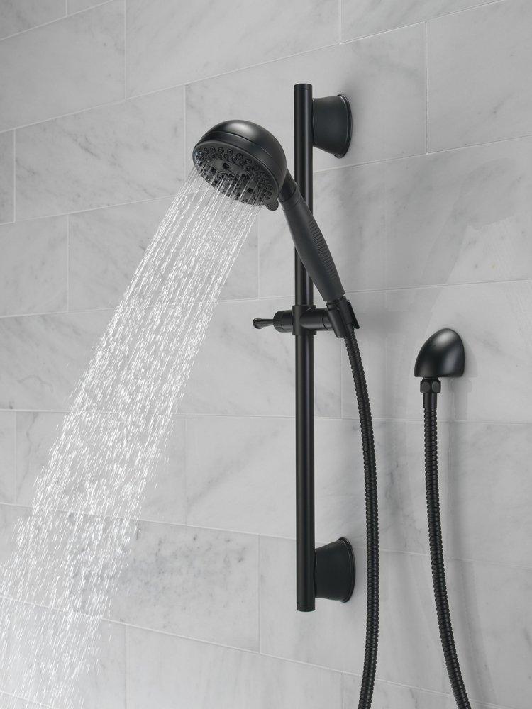 Delta Faucet Matte Black Multi Function Hand Shower 