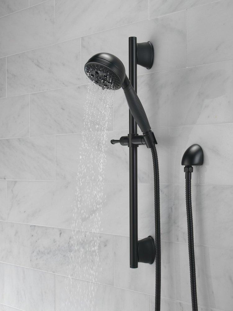 Delta Faucet Matte Black Multi Function Hand Shower 