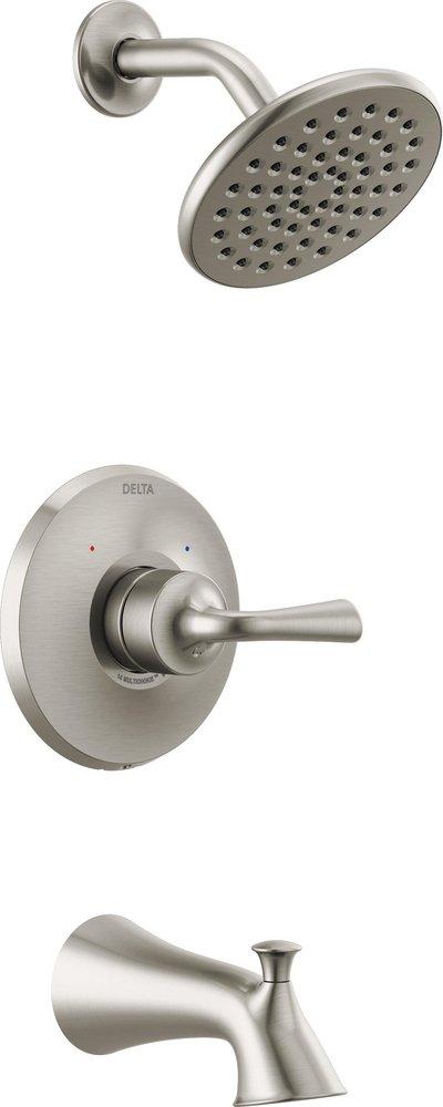 Delta Faucet Brilliance&reg; Stainless Single Handle Single Function Bathtub & Shower Faucet (Trim Only) 