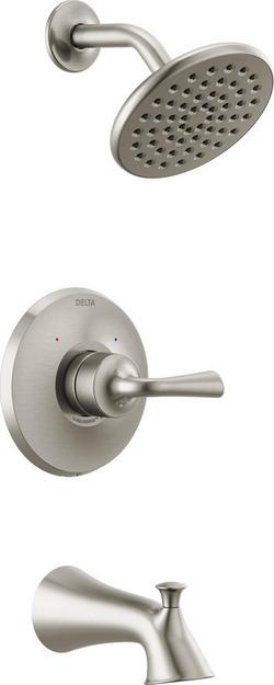 One Handle Single Function Bathtub & Shower Faucet in Brilliance&reg; Stainless (Trim Only)