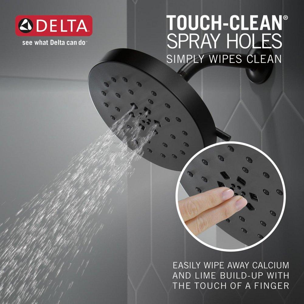 Delta Faucet Matte Black Multi Function Showerhead 