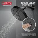 Delta Faucet Matte Black Multi Function Showerhead 