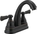 Peerless&reg; Oil Rubbed Bronze Two Handle Centerset Bathroom Sink Faucet 