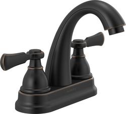 Two Handle Centerset Bathroom Sink Faucet in Oil Rubbed Bronze