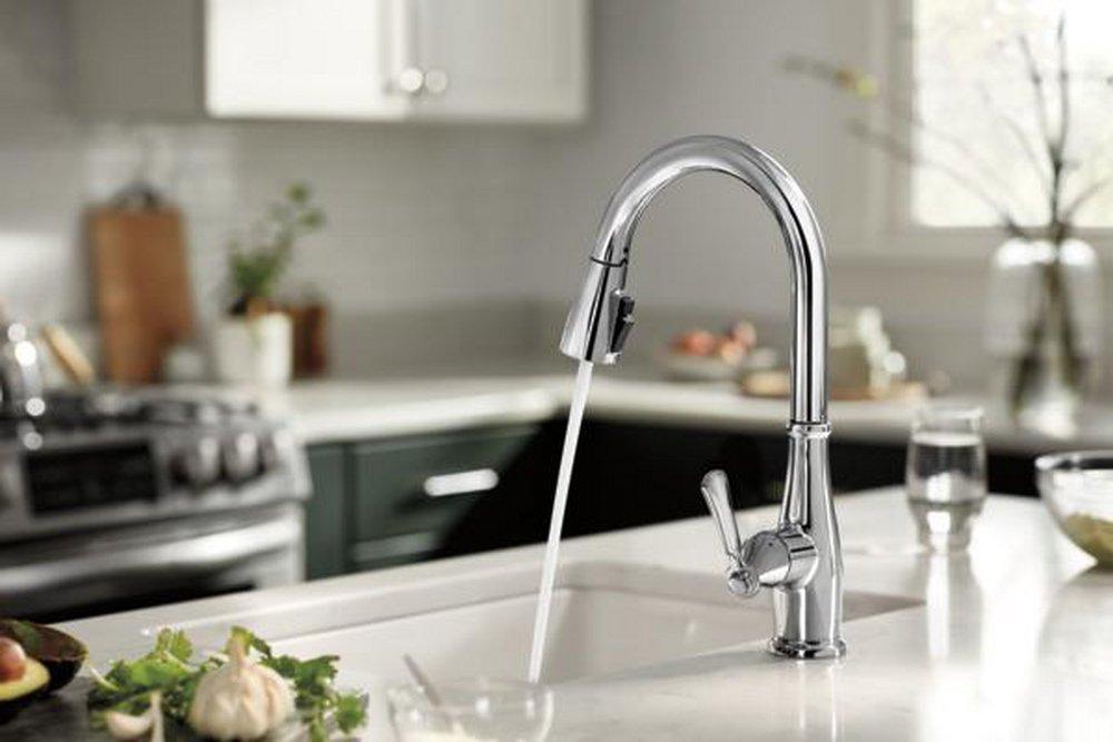 Peerless® Chrome Single Handle Pull Down Kitchen Faucet 