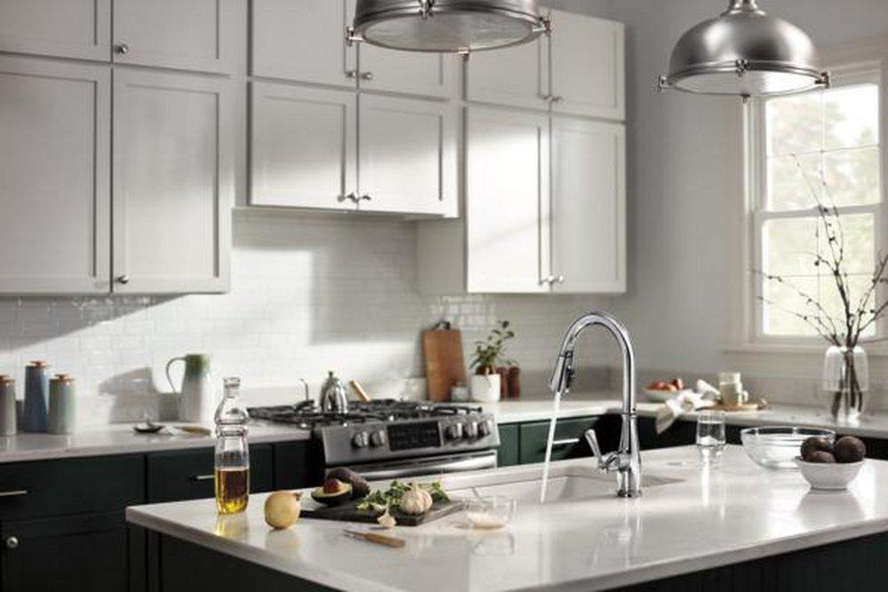 Peerless® Chrome Single Handle Pull Down Kitchen Faucet 