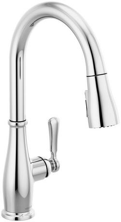 Single Handle Pull Down Kitchen Faucet in Chrome