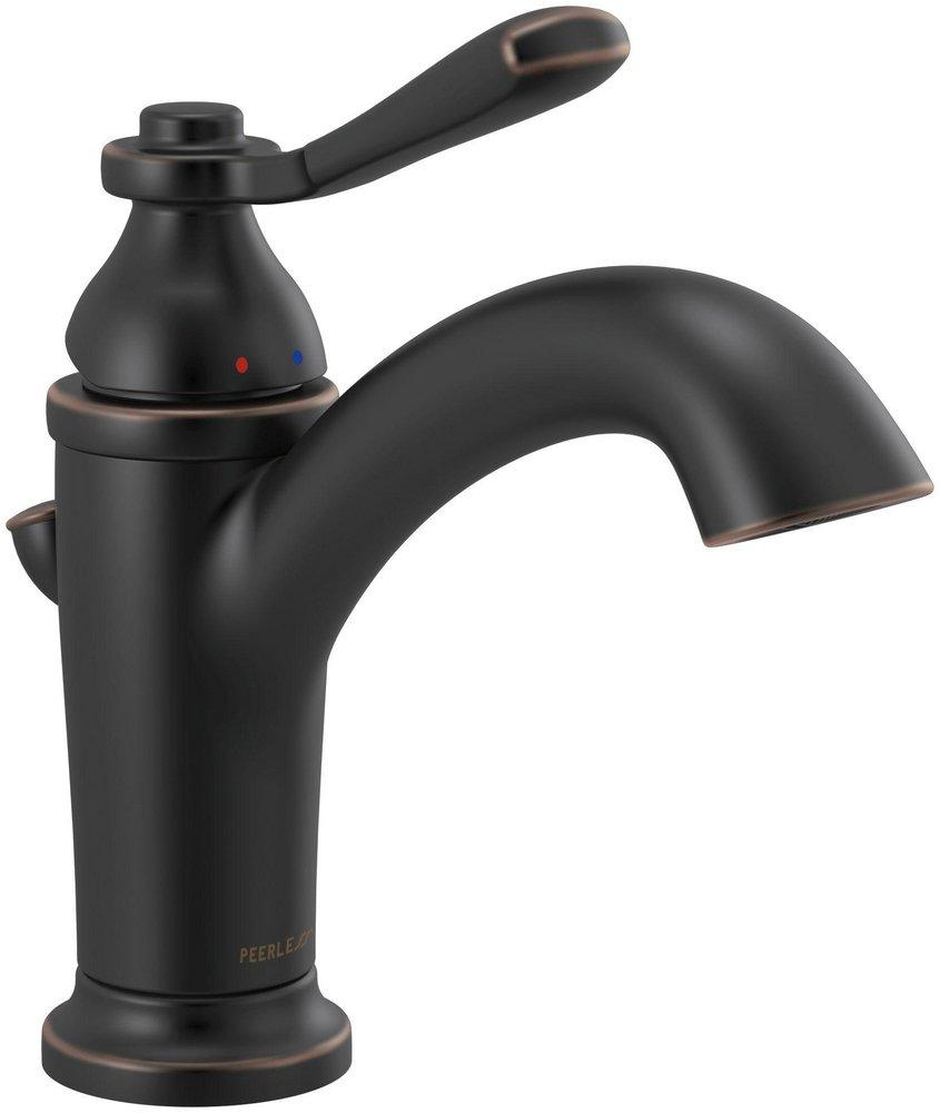 Single Handle Monoblock Bathroom Sink Faucet in Oil Rubbed Bronze 