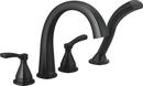 Two Handle Roman Tub Faucet with Handshower in Matte Black (Trim Only)