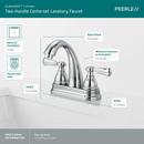 Peerless&reg; Chrome Two Handle Centerset Bathroom Sink Faucet 