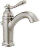Single Handle Monoblock Bathroom Sink Faucet in Brushed Nickel 